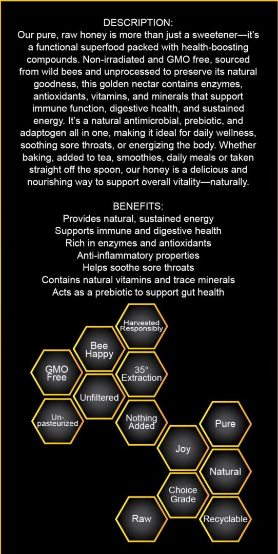 Raw Honey - 500g - Image 3