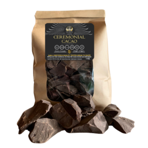 Organic Ceremonial Grade Cacao 1KG Bag – Pure Premium Cacao for Ceremonies, Wellness & Mindfulness